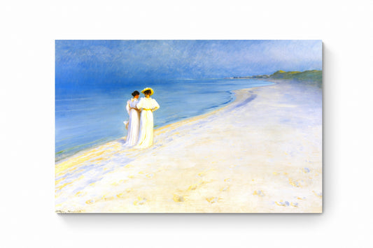 Recarga horizontal Larga Switch in Art impressa Pintura " Paseo por la playa "