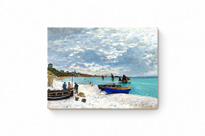 Recarga horizontal Larga Switch in Art impressa Claude Monet "La playa de Sainte-Adresse"