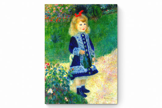 Recarga vertical Larga Switch in Art impressa Pierre-Auguste Renoir "Niña con regadera "