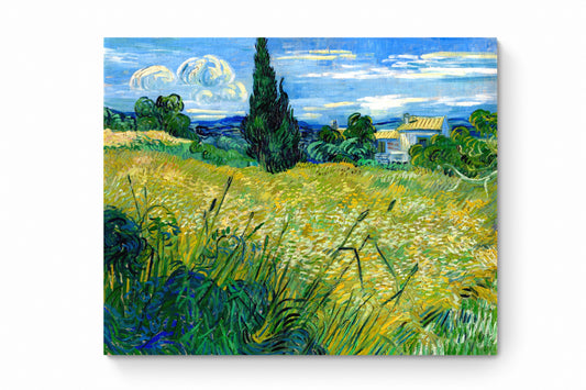 Recarga cuadrado Switch in Art impressa Van Gogh "Campo de trigo verde con ciprés"