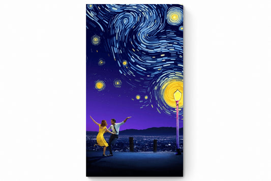 Recarga vertical Estrecha Switch in Art impressa pelicula " Póster artísticamente ilustrado de La La Land"