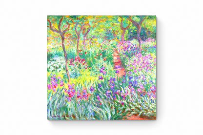 Recarga Cuadrado Switch in Art impressa Claude Monet "El jardín de Monet en Giverny "