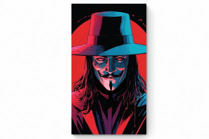 Recarga vertical Estrecha Switch in Art impressa pelicula "Póster ilustrado de V de Venganza"