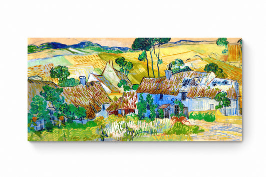 Recarga horizontal Estrecho Switch in Art impressa Van Gogh "Granjas cerca de Auvers"