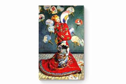 Recarga vertical Larga Switch in Art impressa Claude Monet "La japonesa"