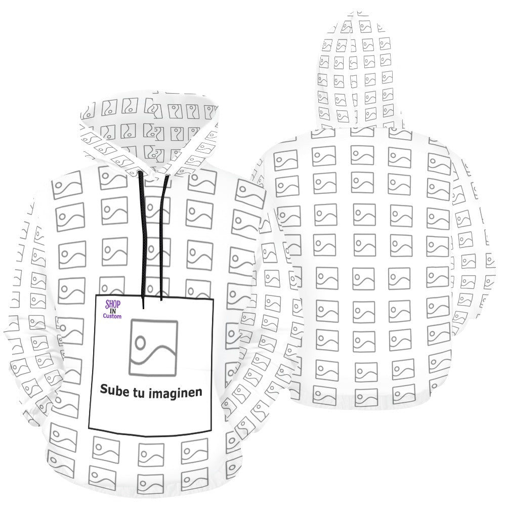 Sudadera con capucha y estampado integral para mujer (Modelo H13)