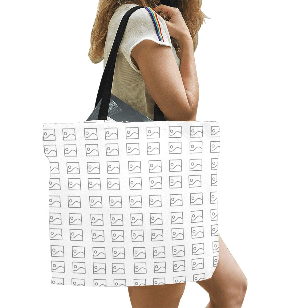 Bolsa Tote de Lona con Estampado Completo – Grande