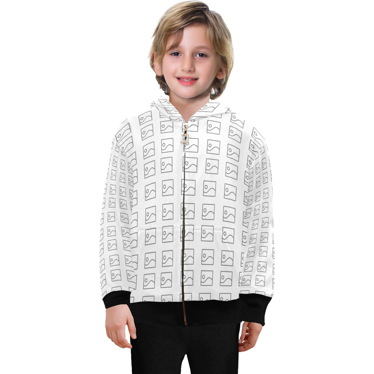Sudadera con Capucha y Cierre para Niño Grande – Modelo H58