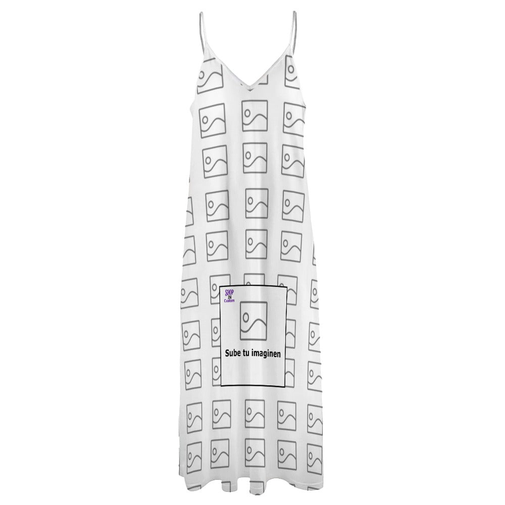 Vestido largo hasta los tobillos con tirantes