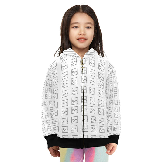 Sudadera con Capucha y Cremallera para Niña (Modelo H58)