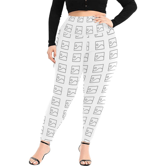 Leggings de cintura alta para mujer – Tallas grandes (Modelo L45)