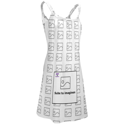 Falda de playa con tirantes