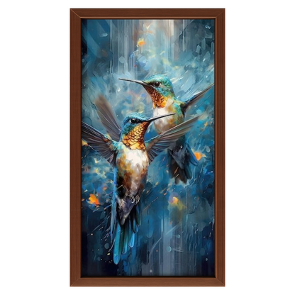 Recarga vertical Larga Switch in Art impressa Animal "Danza de Colibríes"