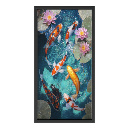 Recarga vertical Estrecha Switch in Art impressa Animal "Jardín de Koi"