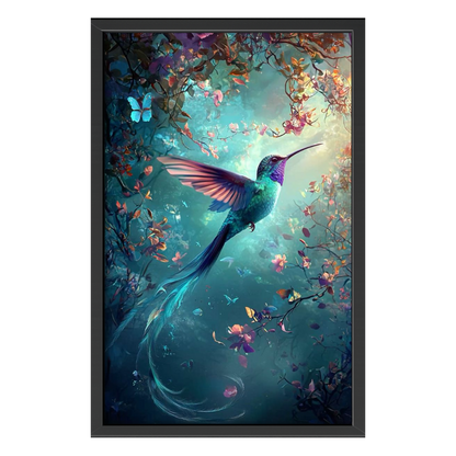 Recarga vertical Larga Switch in Art impressa Animal "Danza de Colibríes"