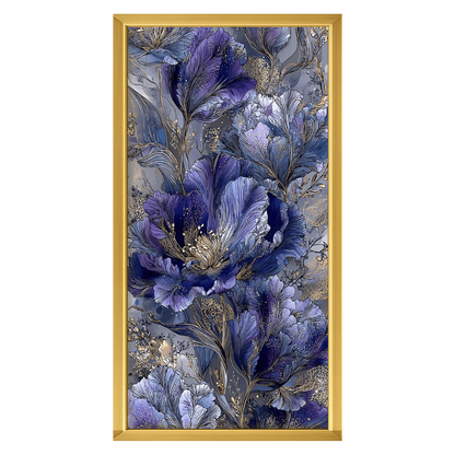 Recarga vertical Estrecha Switch in Art impressa Flora "Elegancia en Azul"