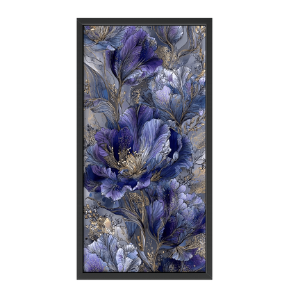 Recarga vertical Estrecha Switch in Art impressa Flora "Elegancia en Azul"