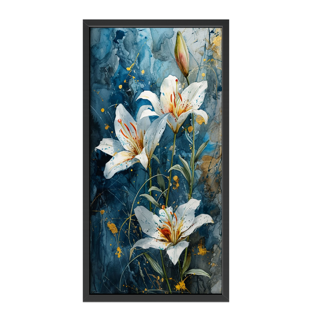 Recarga vertical Estrecha Switch in Art impressa Flora "Lirios de Luz Celestial"