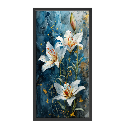 Recarga vertical Estrecha Switch in Art impressa Flora "Lirios de Luz Celestial"