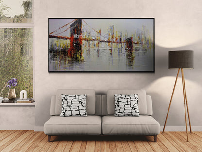 Arthyx, Pintura al Óleo sobre Lienzo Pintada a Mano con Lámina Dorada, Pósteres Abstractos Grandes, Cuadro Moderno para Pared, Decoración para Sala de Estar + Paquete Switch In Art completo