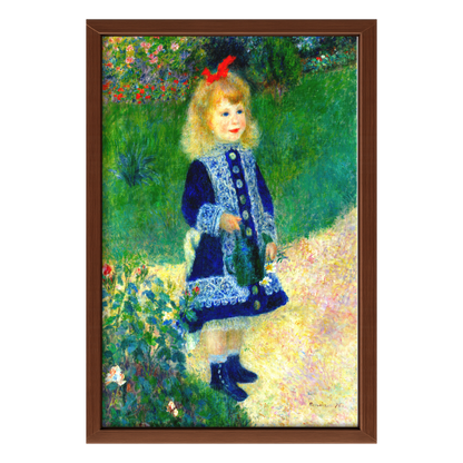 Recarga vertical Larga Switch in Art impressa Pierre-Auguste Renoir "Niña con regadera "