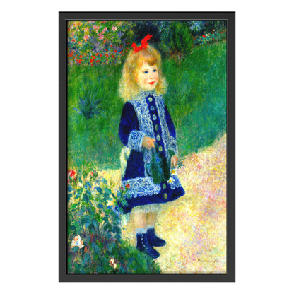 Recarga vertical Larga Switch in Art impressa Pierre-Auguste Renoir "Niña con regadera "