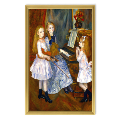 Recarga vertical Larga Switch in Art impressa Pierre-Auguste Renoir "Las hijas de Catulle Mendès"