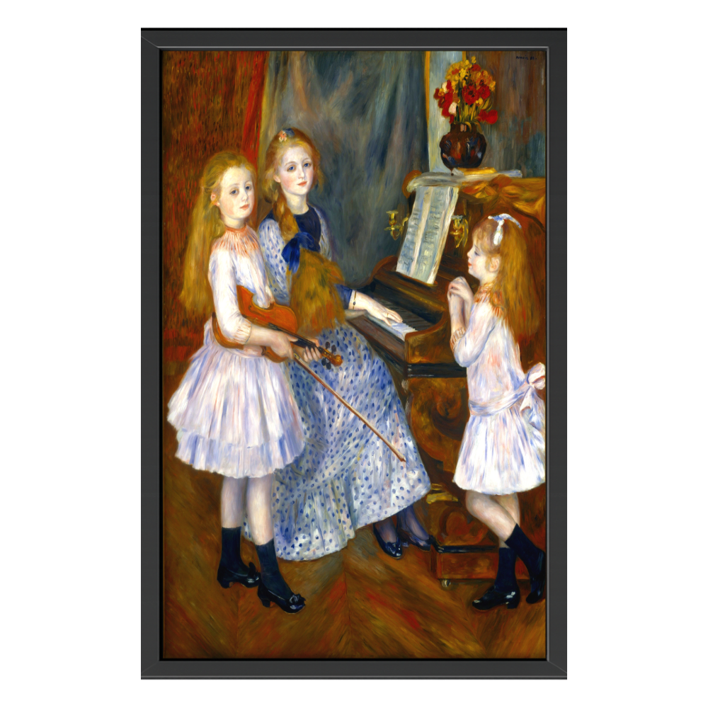 Recarga vertical Larga Switch in Art impressa Pierre-Auguste Renoir "Las hijas de Catulle Mendès"