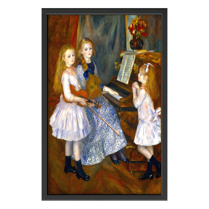 Recarga vertical Larga Switch in Art impressa Pierre-Auguste Renoir "Las hijas de Catulle Mendès"