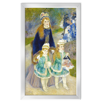 Recarga vertical Larga Switch in Art impressa Pierre-Auguste Renoir "El paseo  "