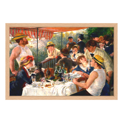 Recarga horizontal Larga Switch in Art impressa Pierre-Auguste Renoir "El almuerzo de los remeros "