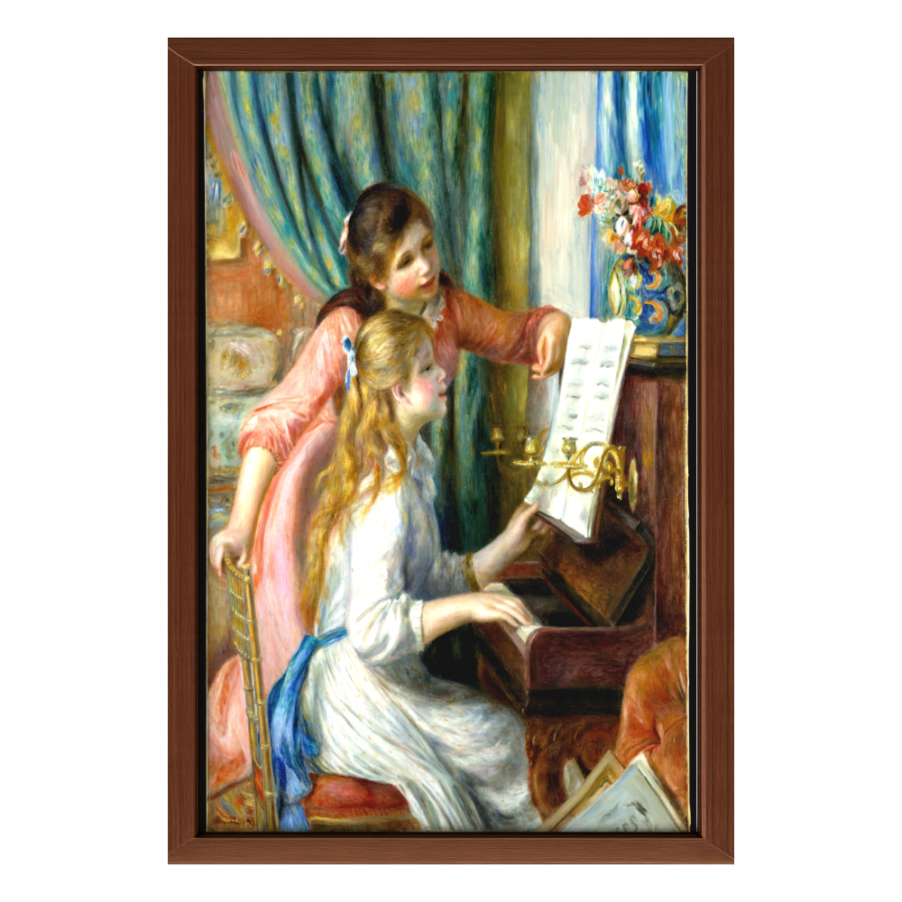 Recarga vertical Larga Switch in Art impressa Pierre-Auguste Renoir "Las muchachas al piano"