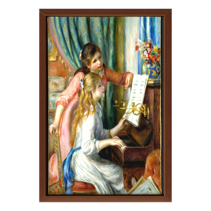 Recarga vertical Larga Switch in Art impressa Pierre-Auguste Renoir "Las muchachas al piano"