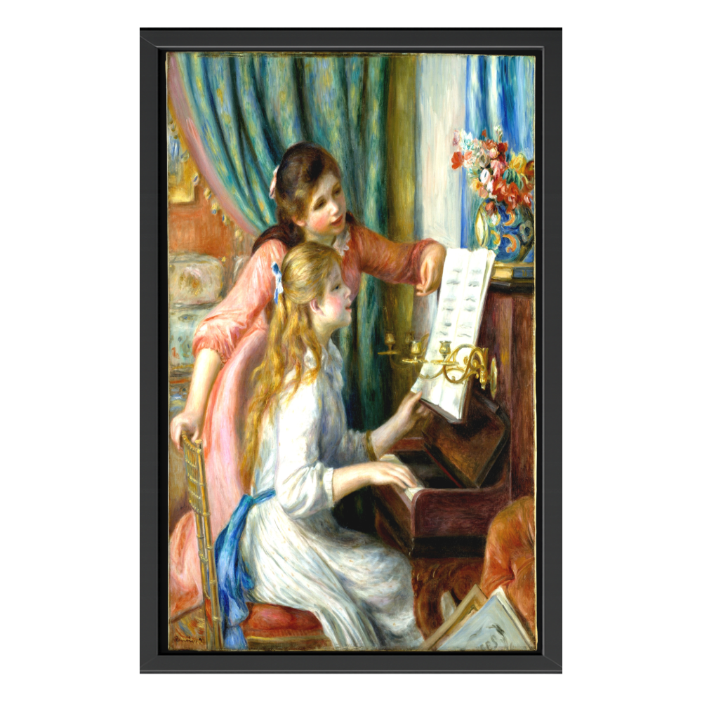 Recarga vertical Larga Switch in Art impressa Pierre-Auguste Renoir "Las muchachas al piano"
