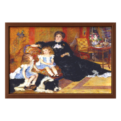 Recarga horizontal Larga Switch in Art impressa Pierre-Auguste Renoir "Madame Charpentier y sus hijos"
