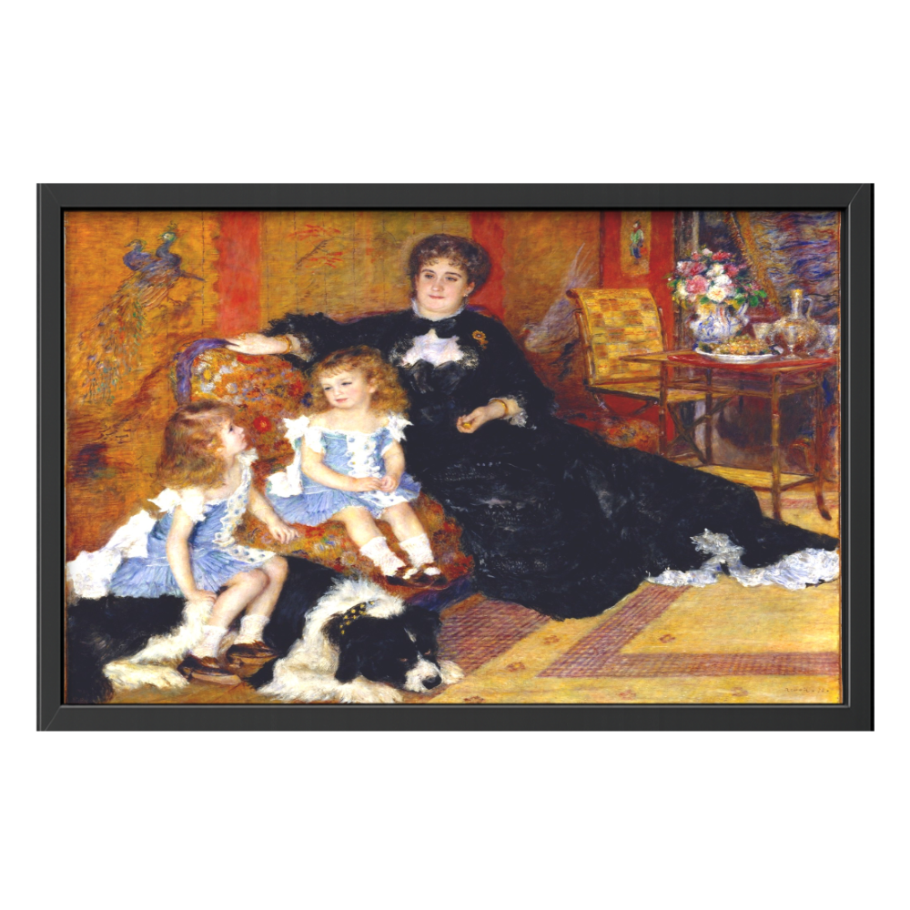 Recarga horizontal Larga Switch in Art impressa Pierre-Auguste Renoir "Madame Charpentier y sus hijos"