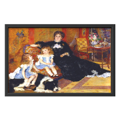 Recarga horizontal Larga Switch in Art impressa Pierre-Auguste Renoir "Madame Charpentier y sus hijos"