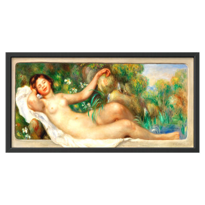 Recarga horizontal Estrecha Switch in Art impressa Pierre-Auguste Renoir "La bañista recostada"