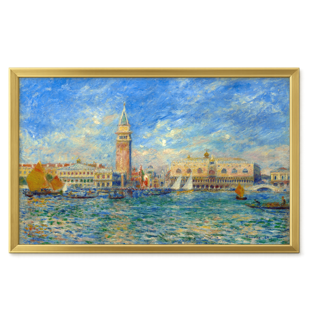 Recarga horizontal Larga Switch in Art impressa Pierre-Auguste Renoir "El Palacio Ducal, Venecia"