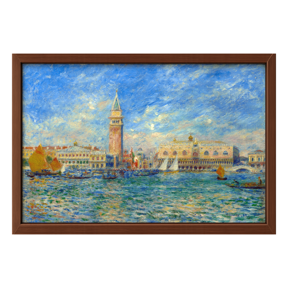 Recarga horizontal Larga Switch in Art impressa Pierre-Auguste Renoir "El Palacio Ducal, Venecia"