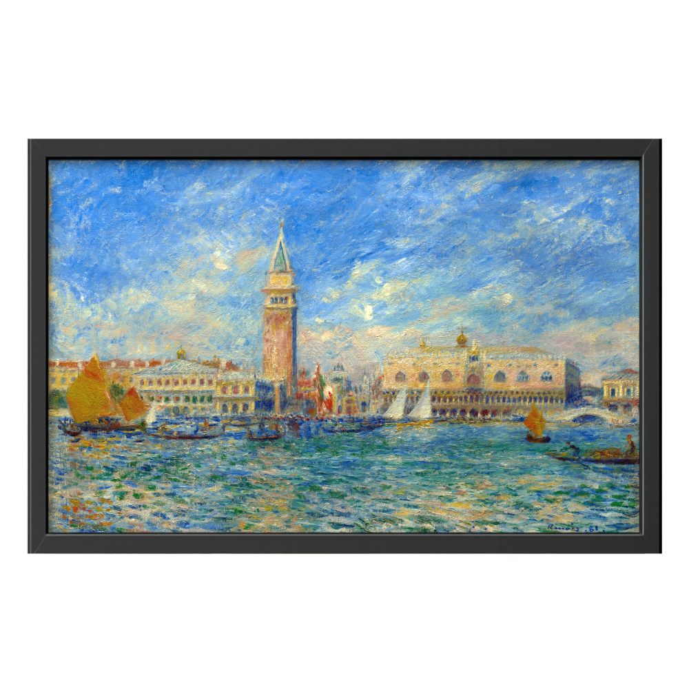 Recarga horizontal Larga Switch in Art impressa Pierre-Auguste Renoir "El Palacio Ducal, Venecia"