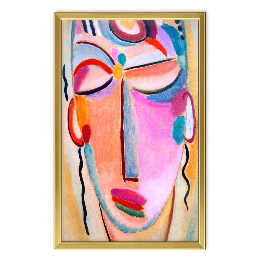 Recarga vertical Larga Switch in Art impressa Pintura "Cabeza abstracta"