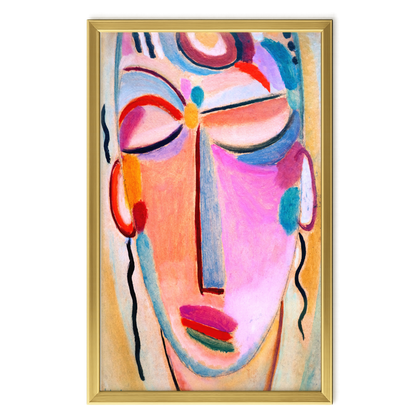 Recarga vertical Larga Switch in Art impressa Pintura "Cabeza abstracta"
