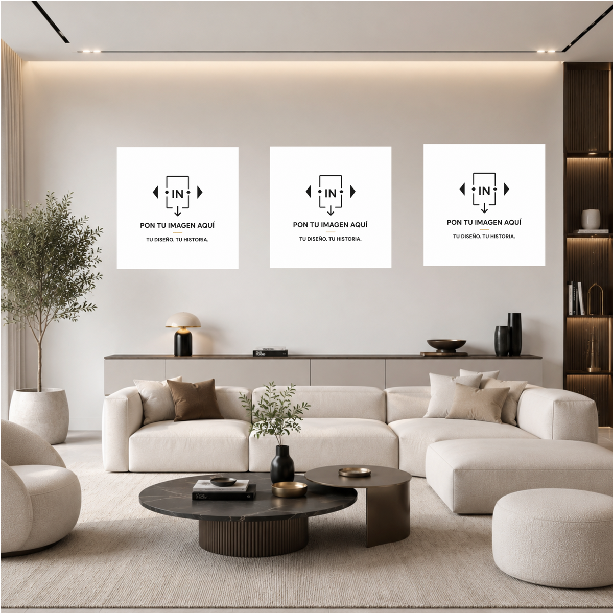 Trio Recarga libre print cuadrada