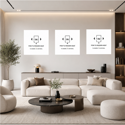 Trio Recarga libre print cuadrada
