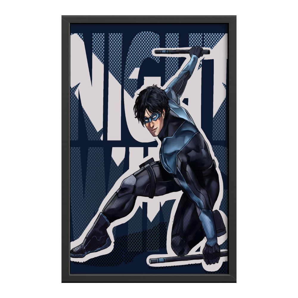 Recarga vertical Larga Switch in Art impressa Super heroe 9