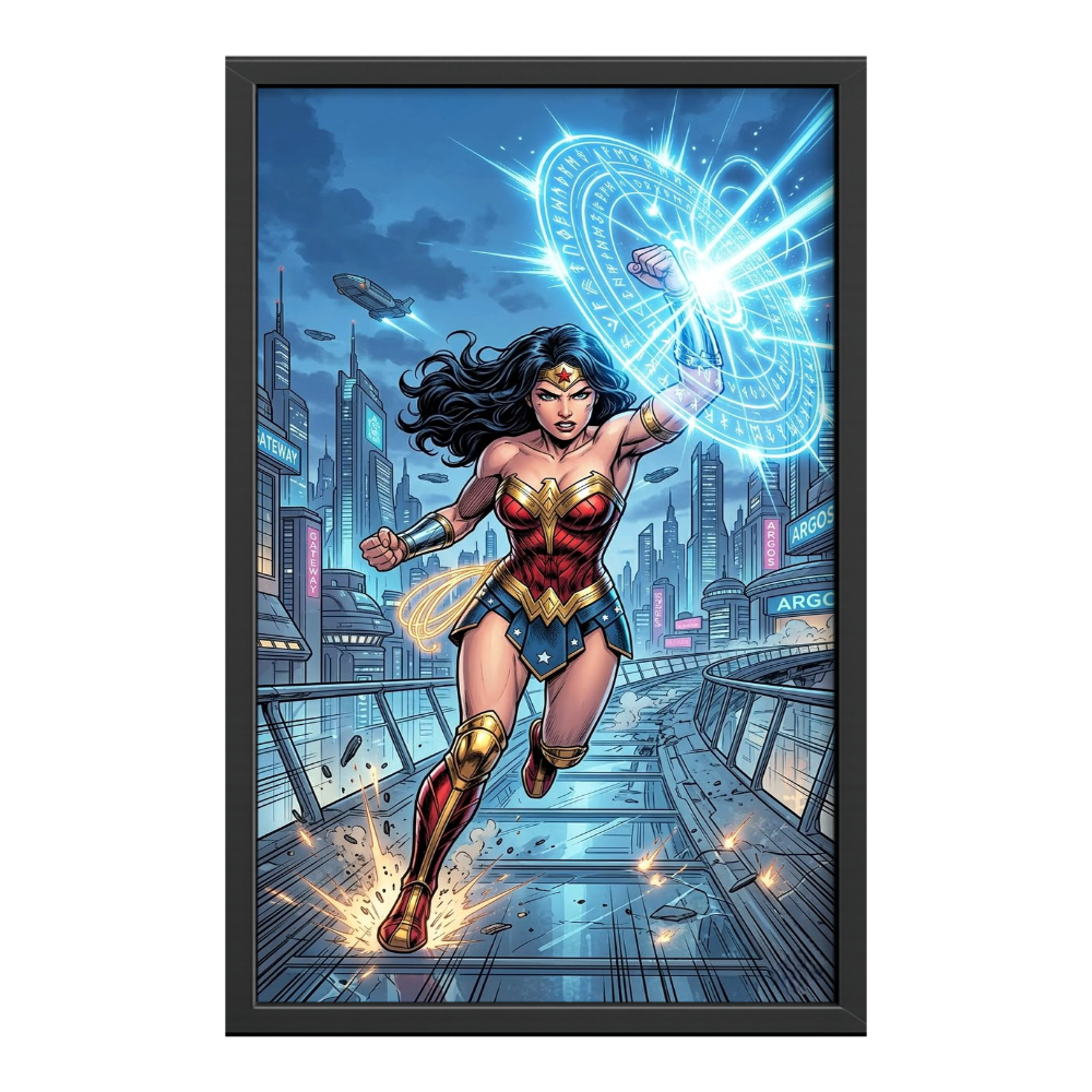 Recarga vertical Larga Switch in Art impressa Super heroe 2