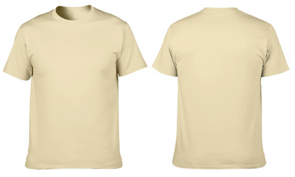 New 150g Men's  Short Sleeve T-shirt doble print